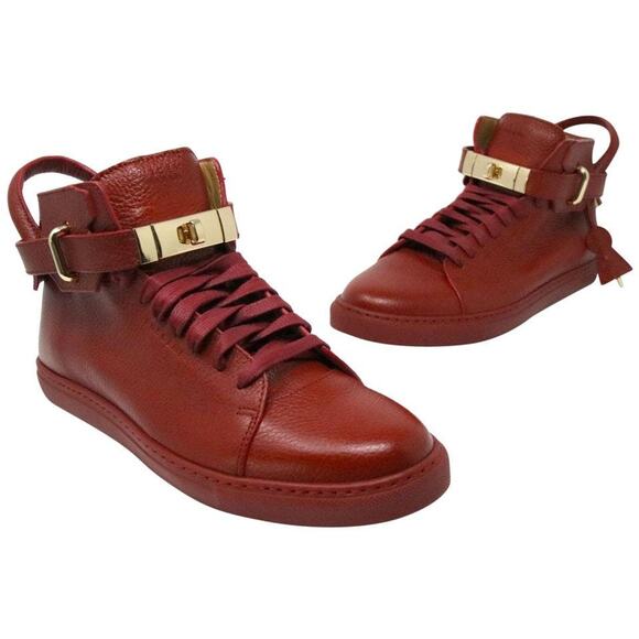Buscemi 120mm  Scarlet Red 9 Leather Gold Lock 42 CP-S0919N-B004 main image 7